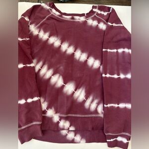 Rails size medium Tie-Dye Maroon and White Sweatshirt